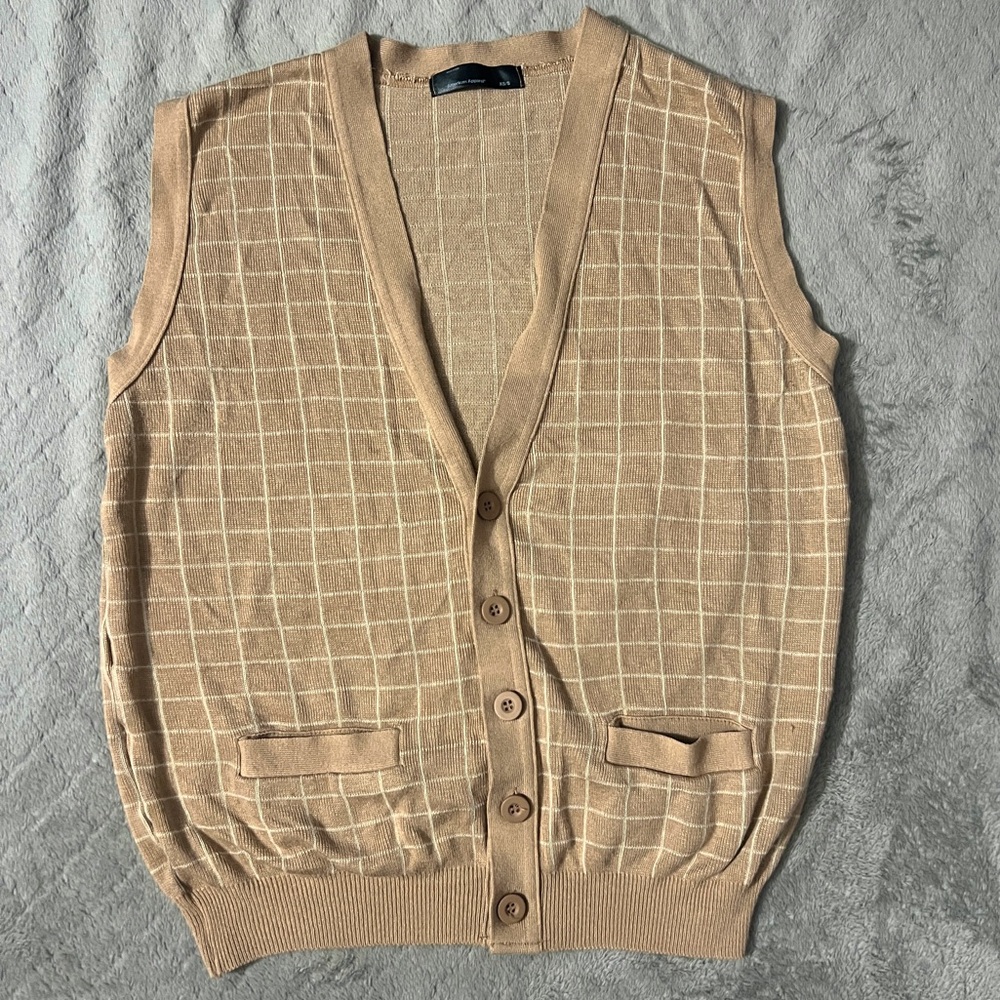 American Apparel Knit Grid Vest